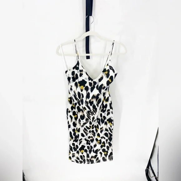 Superdown Fierra MIDI Leopard Print Slip Dress Sz S - Picture 7 of 9